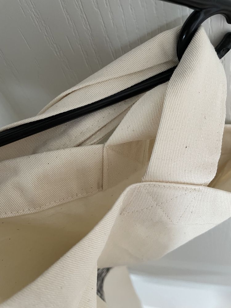 Duza torba eko shopper z plotna z nadrukiem