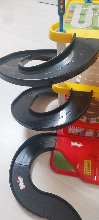 Pista de Carros 3 Níveis – Parque de Estacionamento e Lavagem