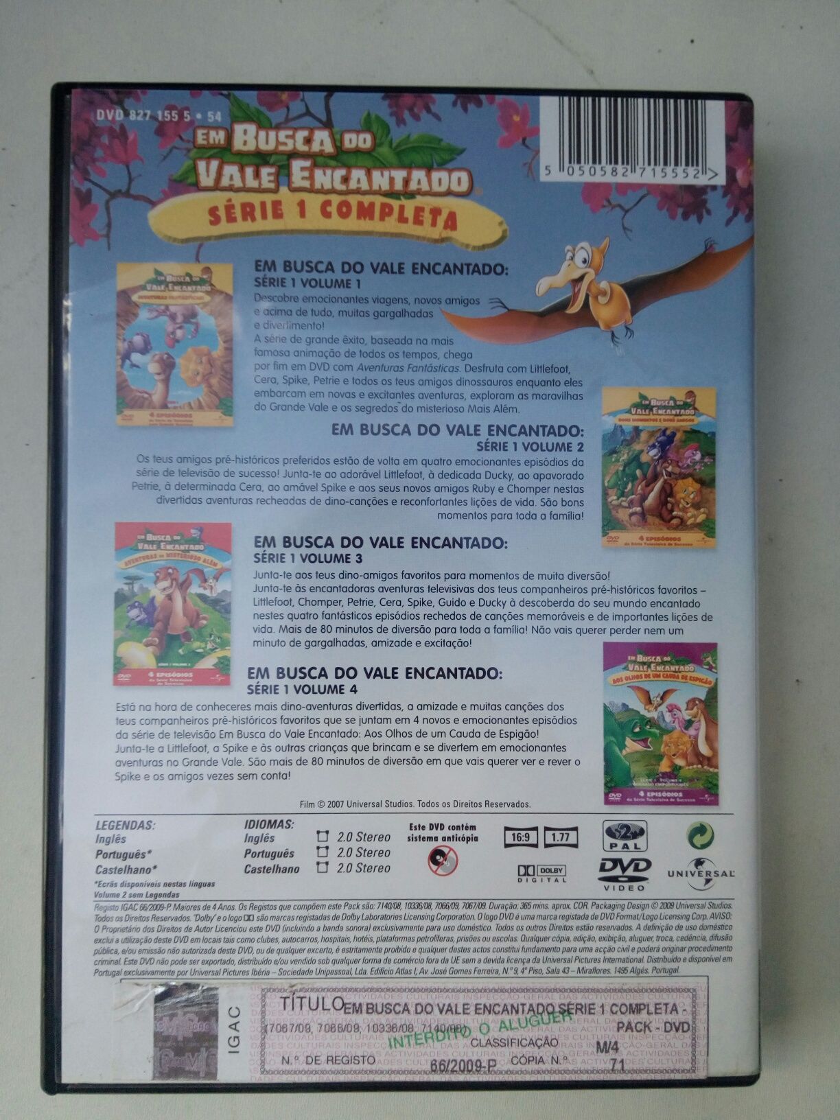 DVD Série 1: Em busca do vale encantado