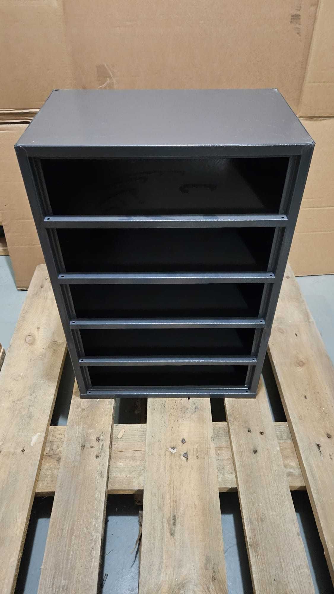 Szafka metalowa/ regał / obudowa skrzynki - 5 półek RAL 7016