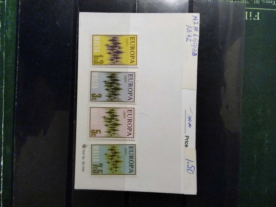 1972 Série Completa Europa Malta MNH **