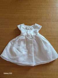 Elegancka biała niemowlęca sukienka Cool Club 74