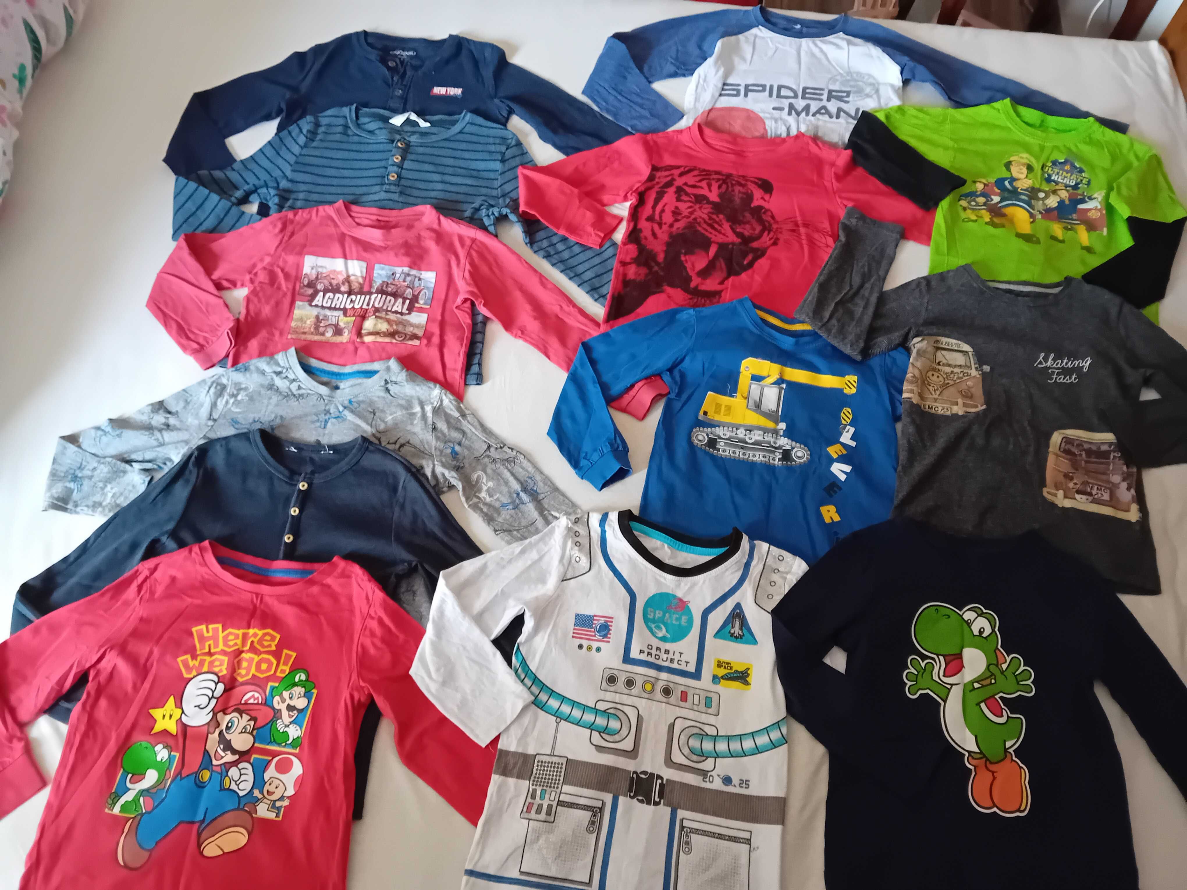 wielka paka ubrań od 104 do 116 ponad 50 sztuk + gratisy po 1 dziecku