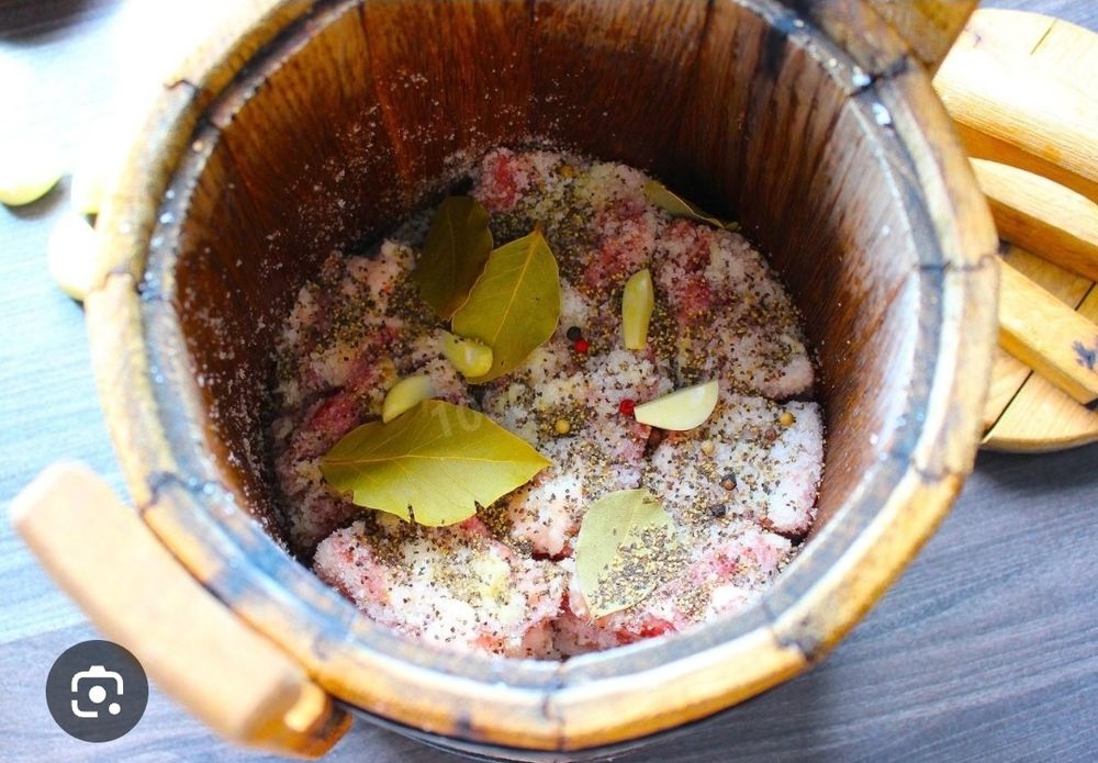 Сало домашнее маринованное генеральское