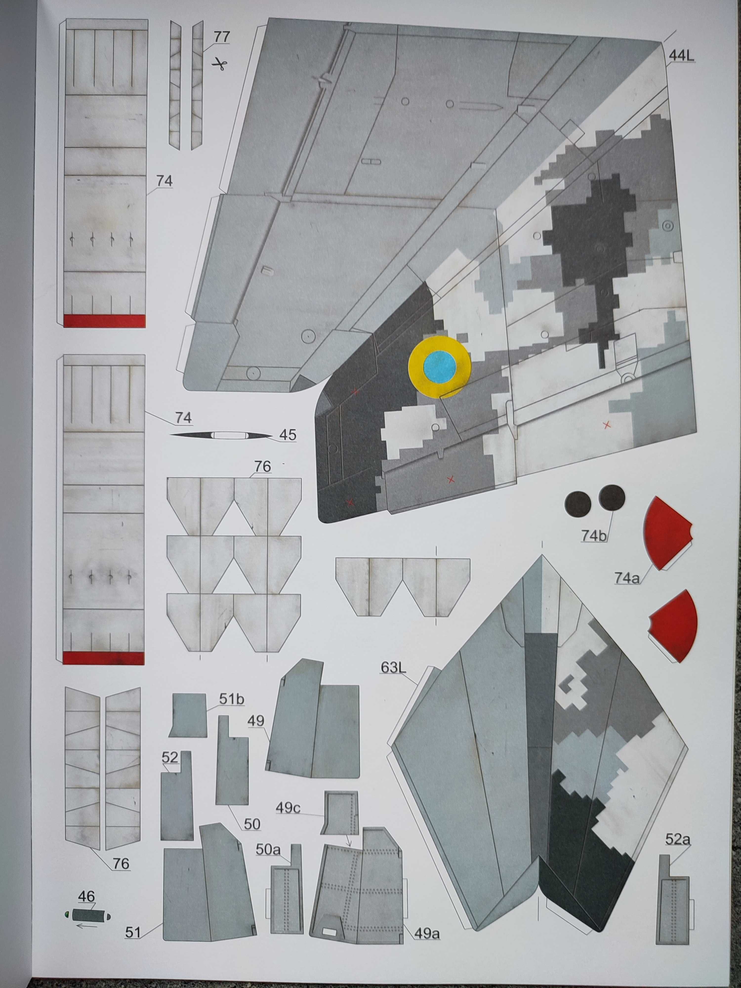 Model kartonowy Angraf 230: samolot Mig-29MU (9,13)
