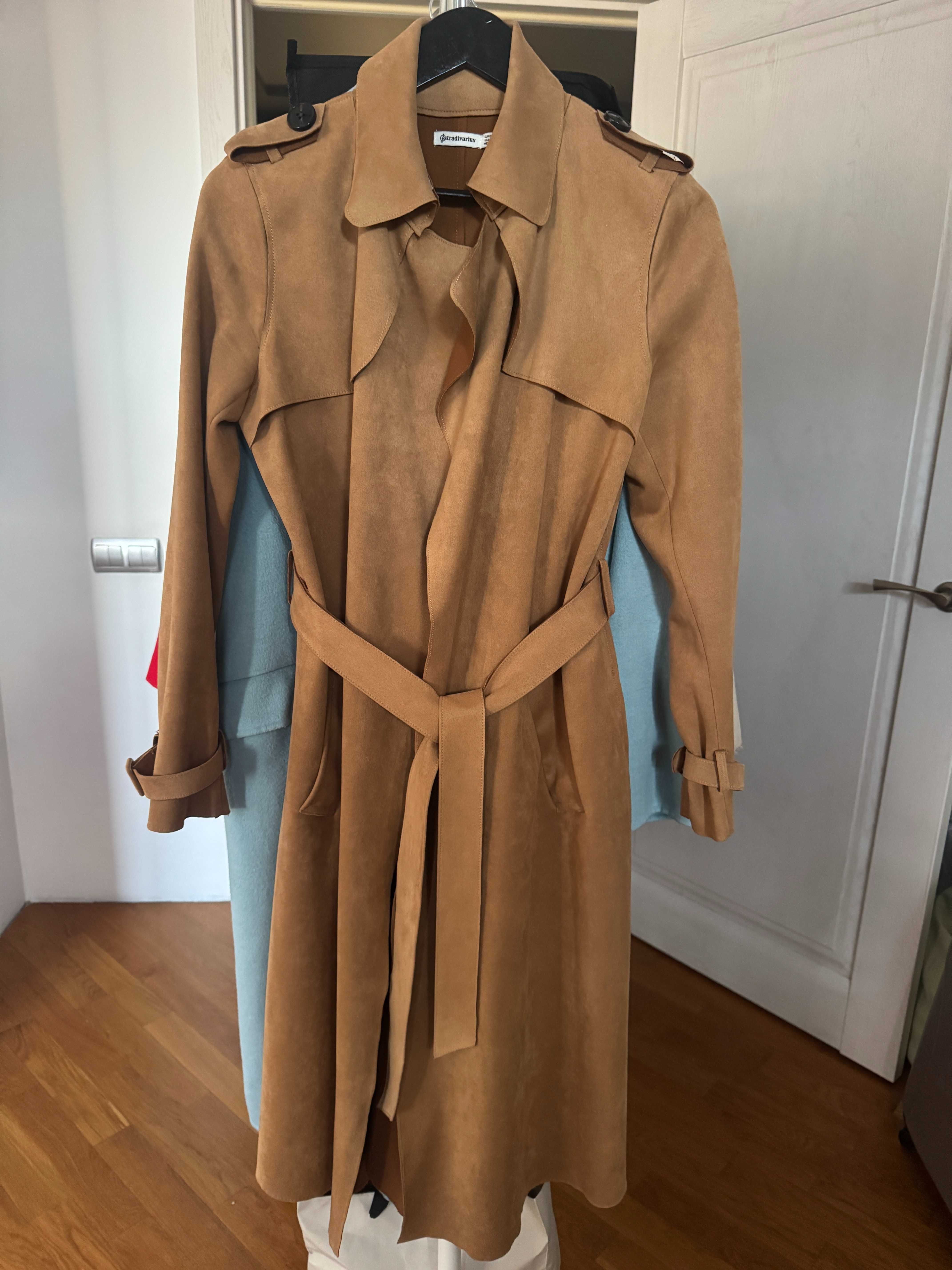 Плащ Stradivarius штучний замш