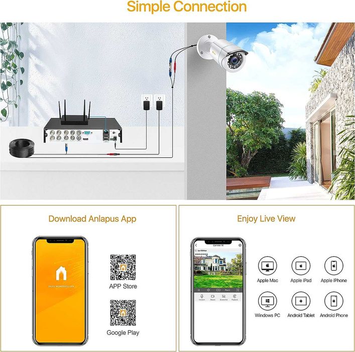 Sistema de videovigilância com 4 camaras, novo