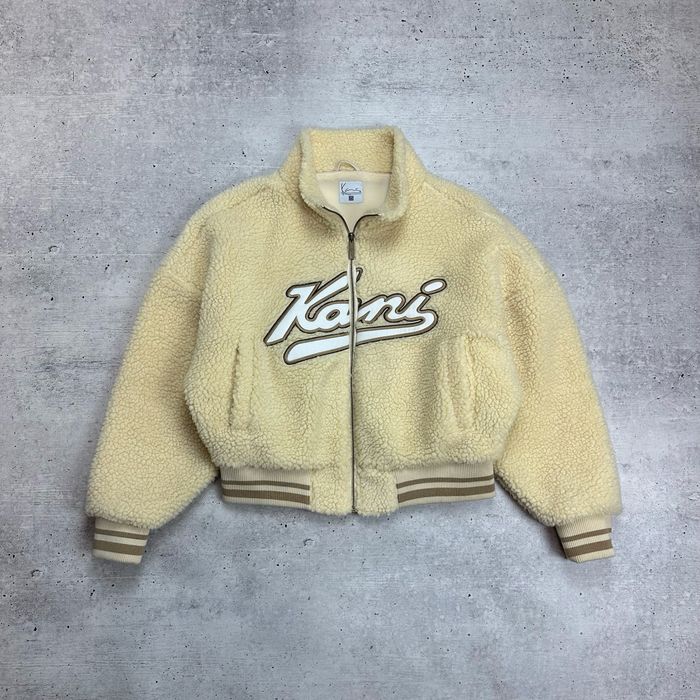 Женская куртка бомбер шерпа теди Karl Kani размер XS