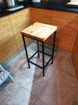 Vintage, loft,industrial hoker. Metal, drewno. Regalia