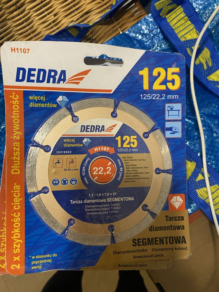 2 sztuki Tarcza diamentowa segmentowa 125mm DEDRA