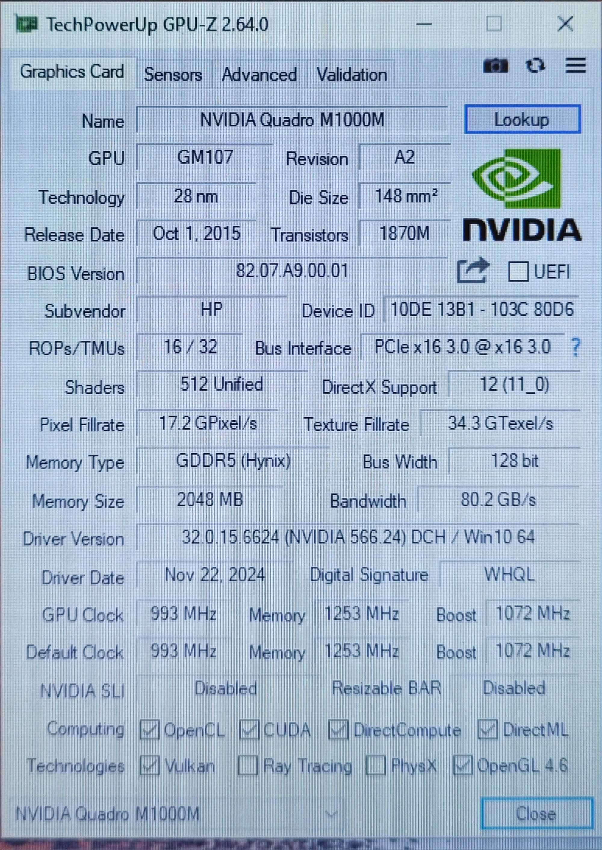 Ноутбук HP ZBook 17 G3 Core i5-6700HQ/16Gb/SSD/NVIDIA M1000M