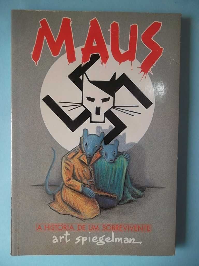 "MAUS" , com desenho e dedicatória de Art Spiegelman.