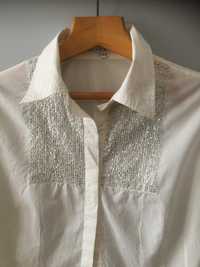 Классическая белая приталенная блузка Scenario (CША) 100% коттон
