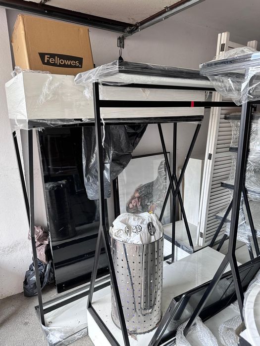 Zestaw Mebli: Butik, Sklep Odzieżowy, Garderoba. Glamour, Shabby Chic