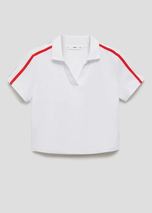 Поло Mango з контрастними полосками