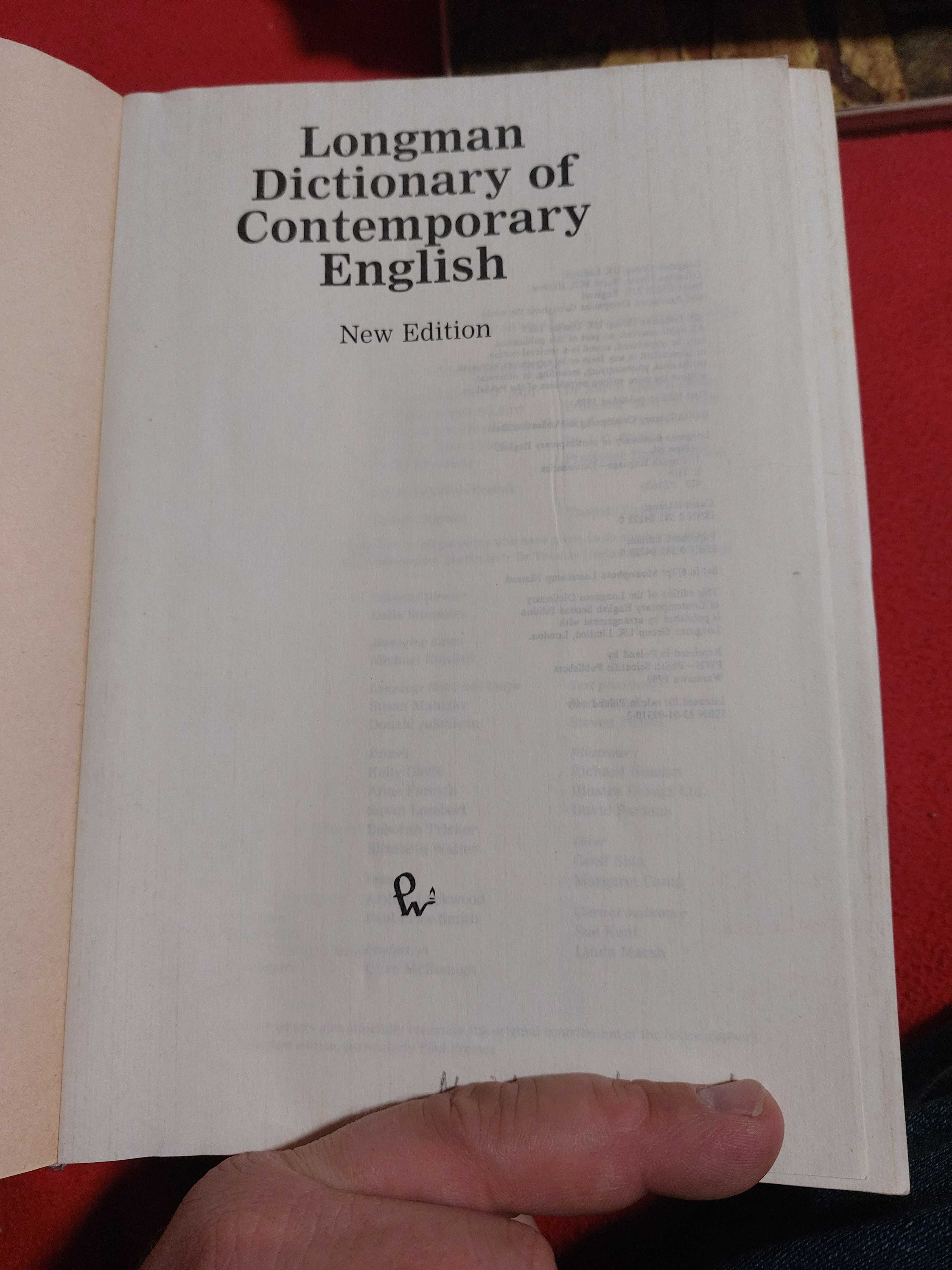 Longman Contemporary Dictionary of English 1989 PWN