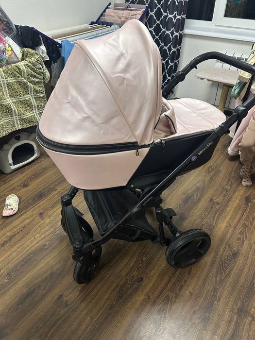 Дитяча коляска 2 в 1 Bair Mirello рожевий перламут