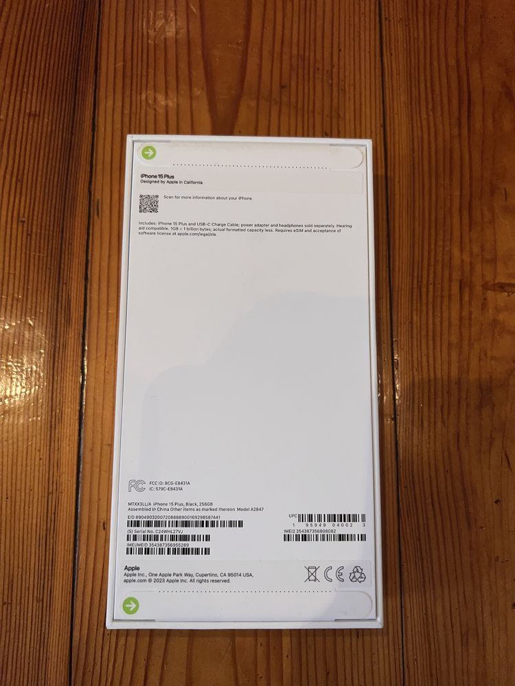 iPhone 15 Plus 256 gb - czarny