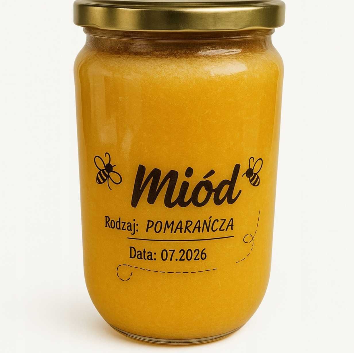 NATURALNY Miód  - Pomarańcza 950g DUZY SŁOIK