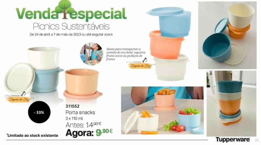 Porta Snacks tupperware