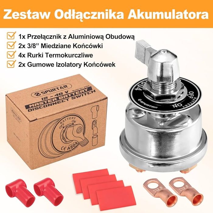 Spurtar a804 wyłącznik odłącznik akumulatora