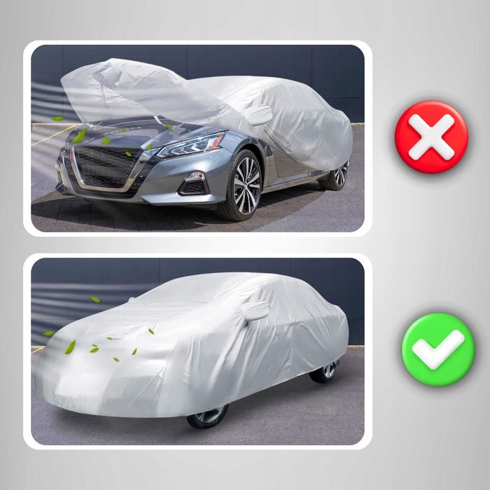 Pokrowiec Na Samochód Wodoodporny Plandeka Na Auto Xxl 540cm Zimowy fv