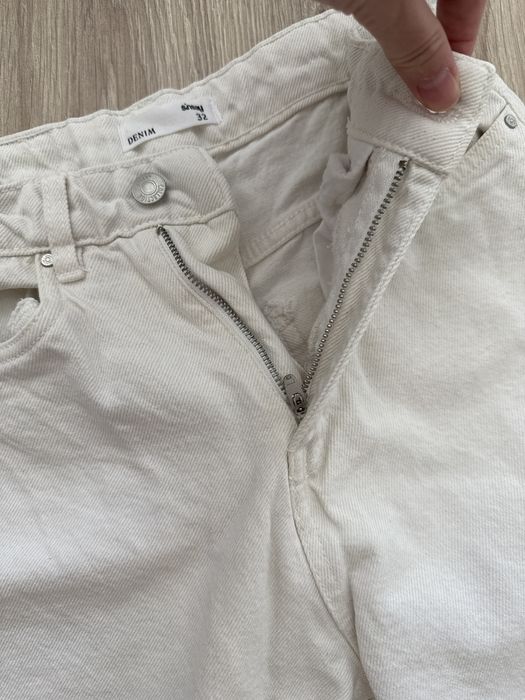 Білі джинси кюлоти sinsay 32 джинсы