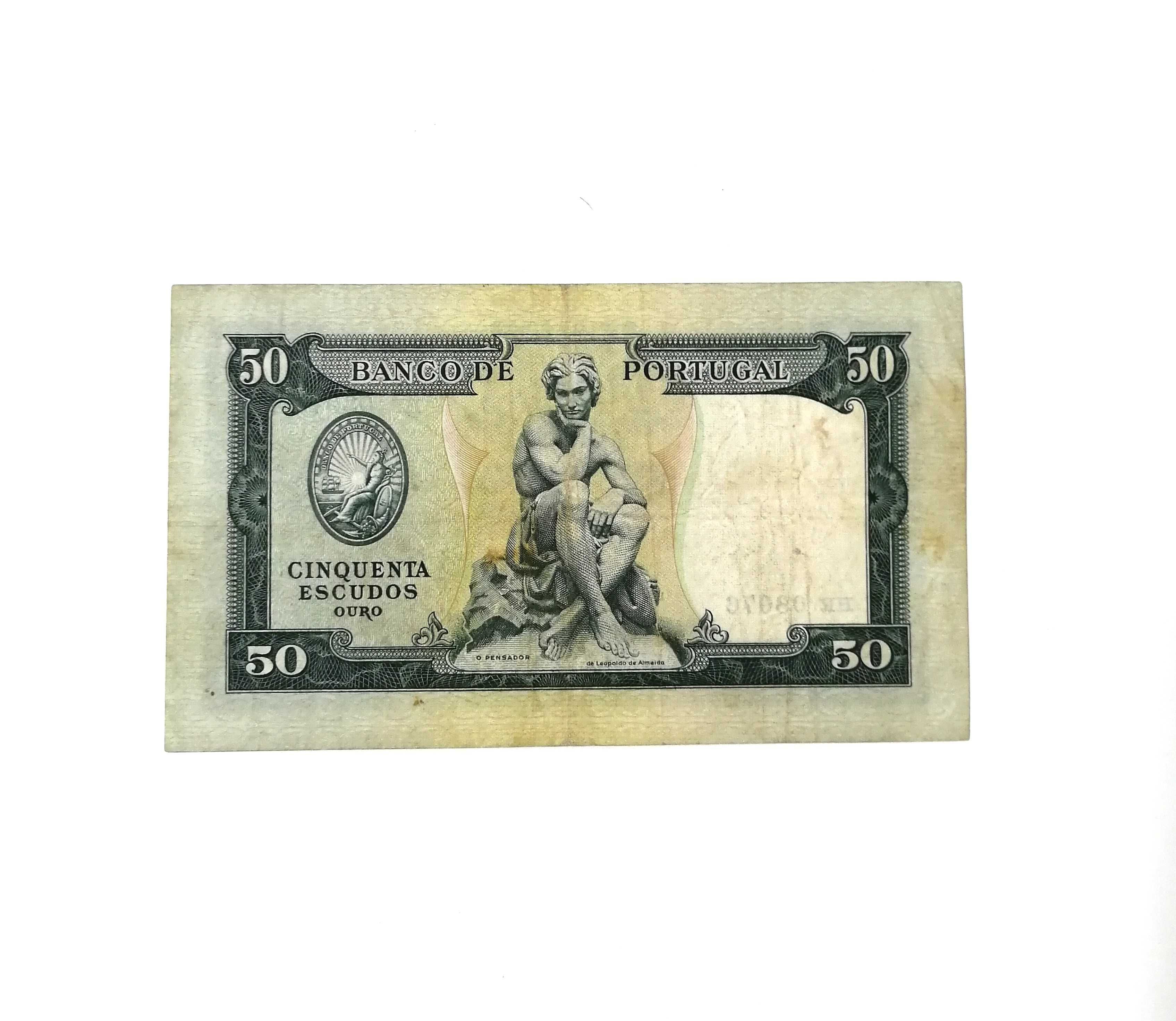 Nota 50 escudos, 1953, Fontes Pereira de Mello, 50$