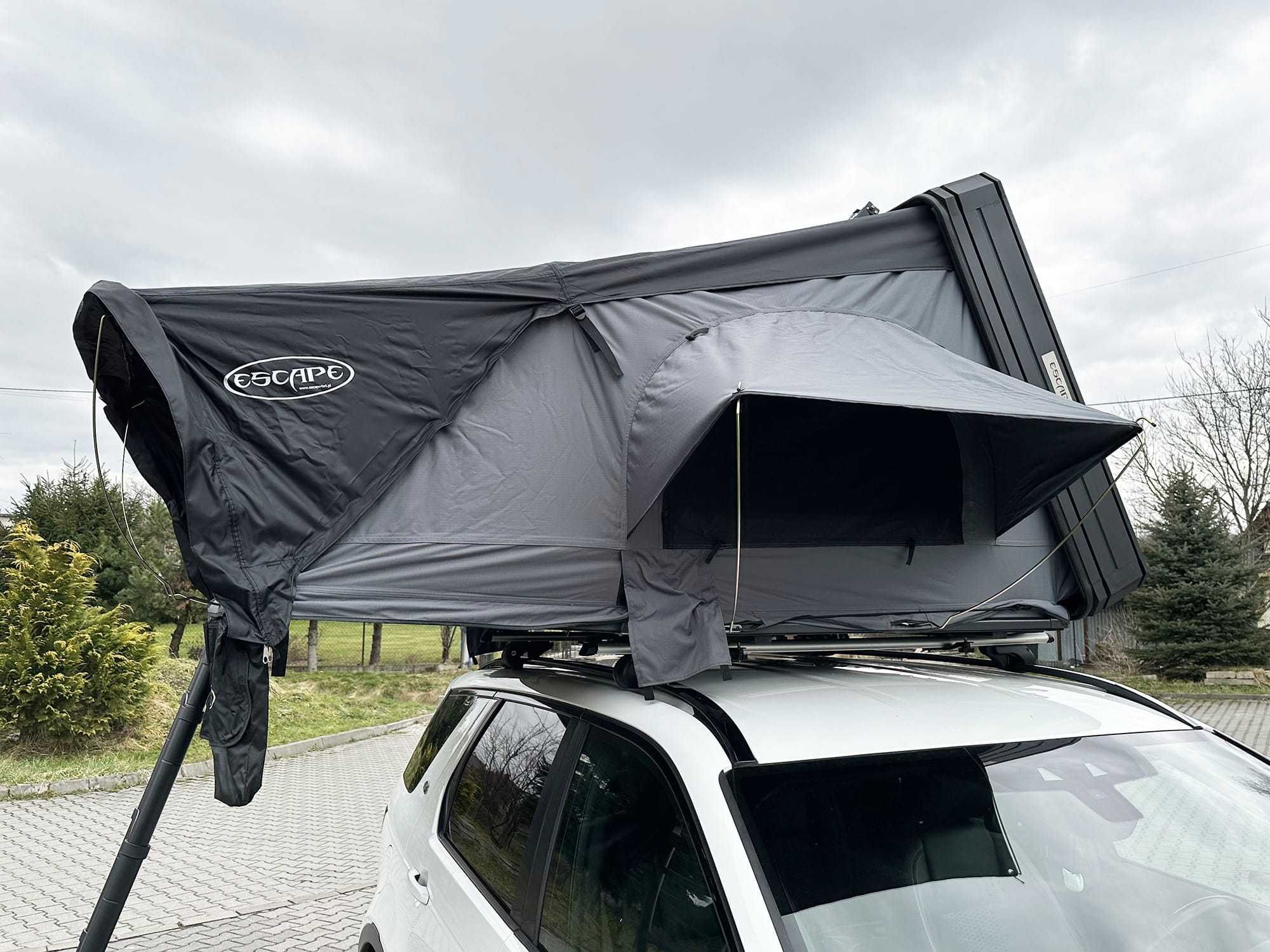 Namiot dachowy Escape VIGO 160 cm aluminiowy SZARY