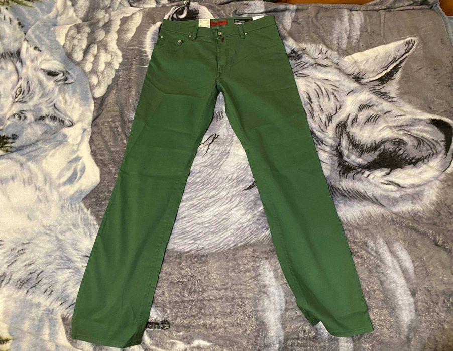 ЗНИЖКА‼️Чоловічи джинси Pierre Cardin 36/36 (по факту L), зелені, нові