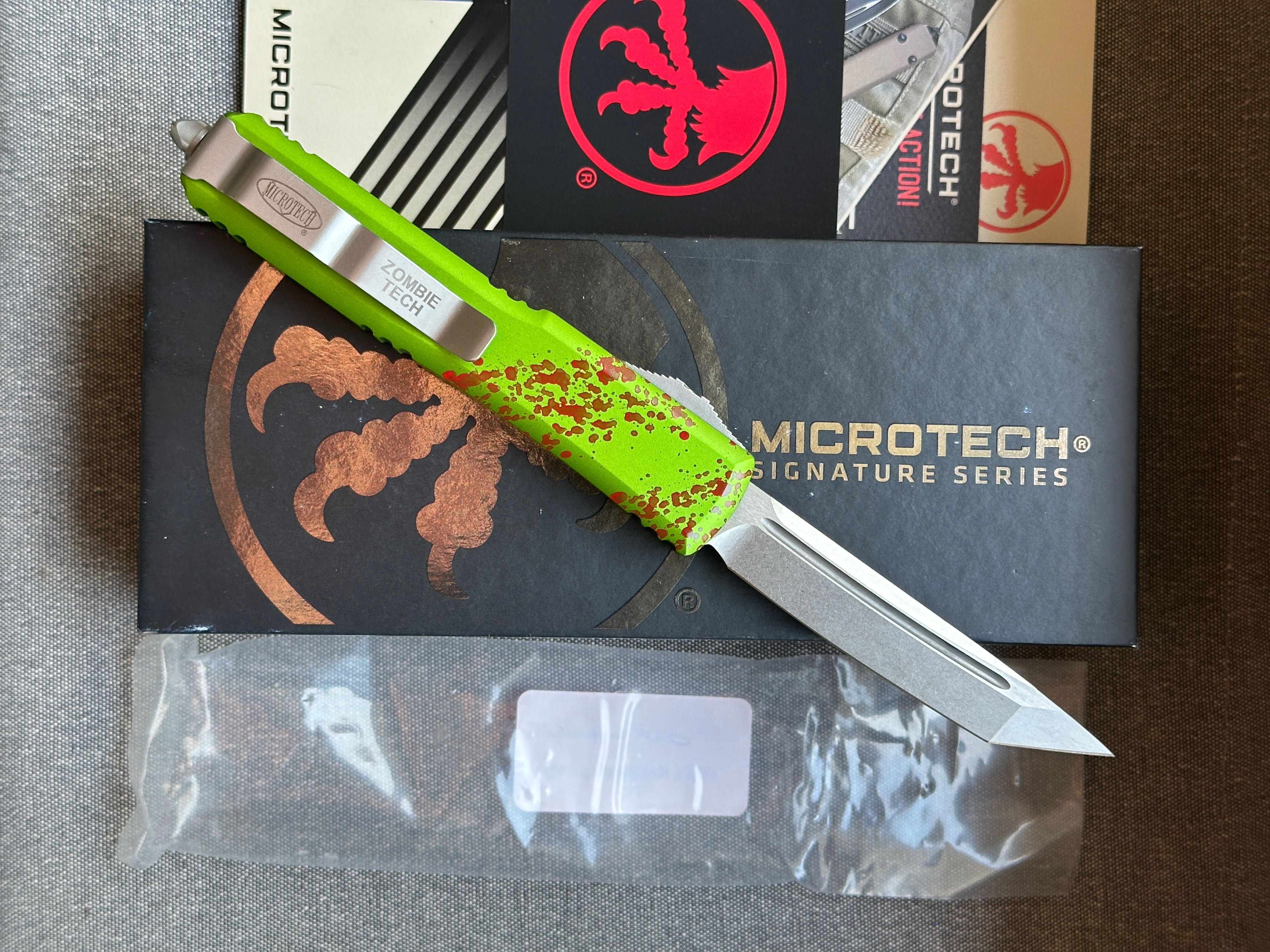 Nowy nóż Microtech Ultratech Zombie Tech 123-10Z