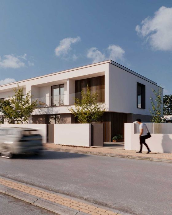 moradia nova em fase de construção
