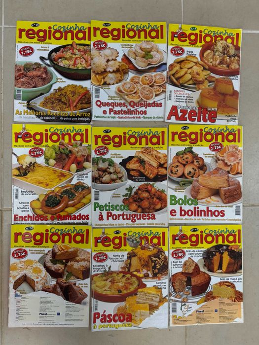 Revista Receitas de Cozinha Culinária Pastelaria - VER VÁRIAS