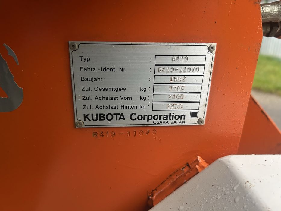 Ładowarka Kubota R410  sprowadzona , umowa