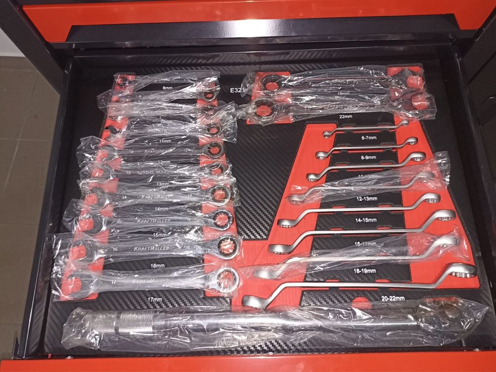 Carrinho de 7/7 gavetas cheias