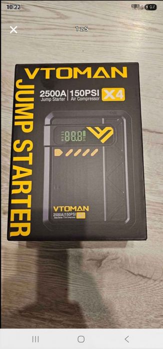 Rozrusznik VTOMAN X4 ze sprężarką powietrza 100 PSI, szczytowy prąd ro