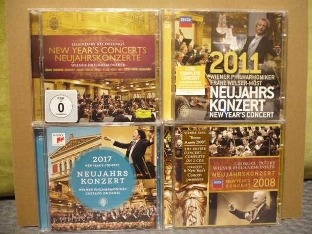 Wyprzedaż płyt CD z koncertami noworocznymi.Klasyka.