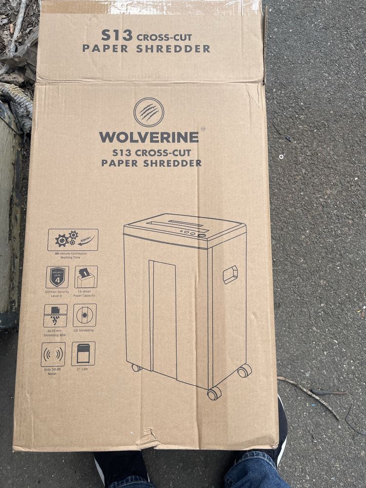 Шредер.Уничтожитель документов Wolverine