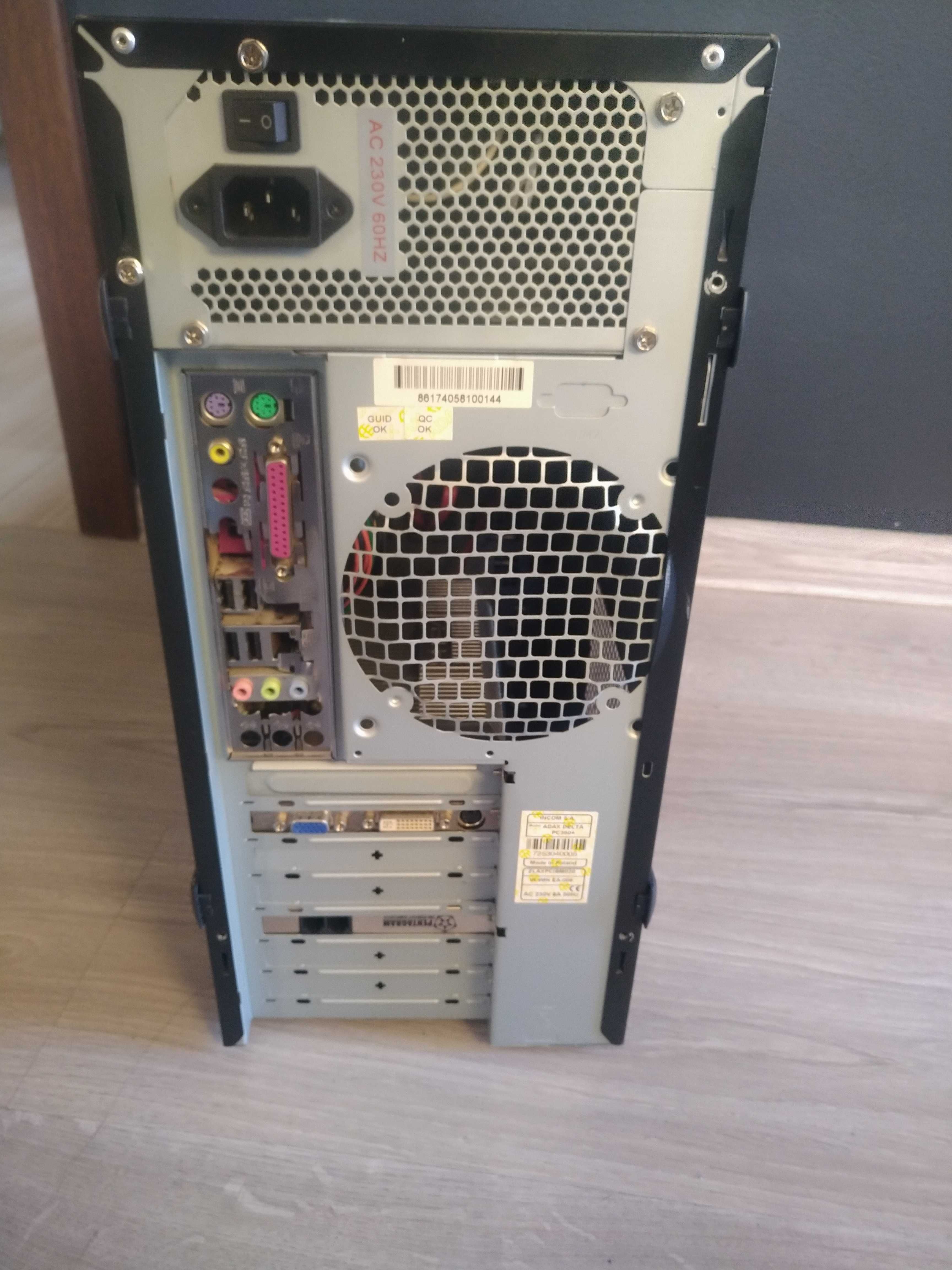 Retro komputer do starych gier Adax, Windows XP, retrogaming