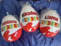Kinder Jajko Niespodzianka XXL 30cm / z imieniem / dowolną grafiką