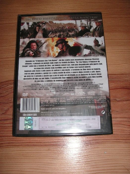 DVD Os Três Reinos - O Renascer do Dragão (NOVO)