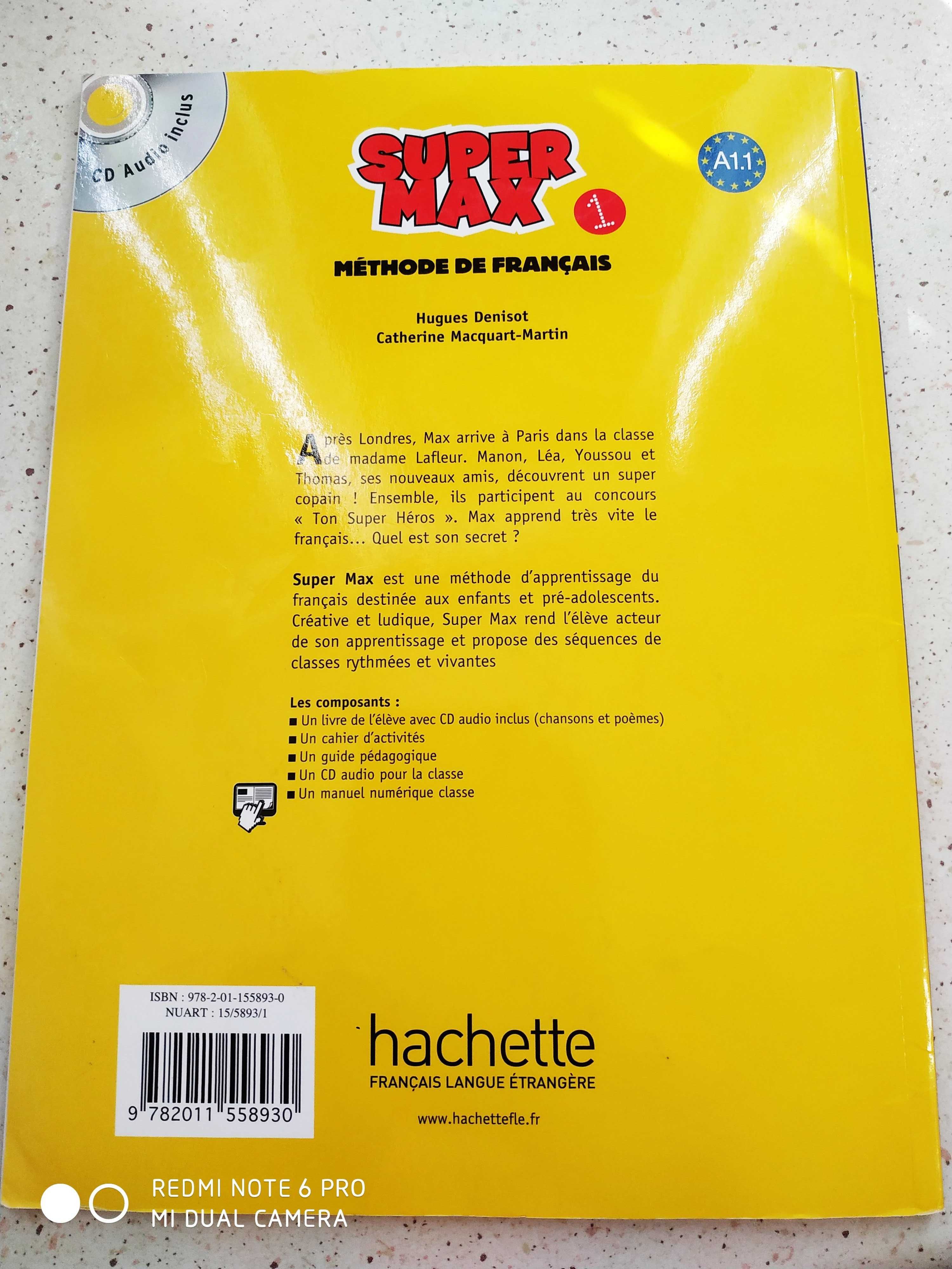 Super MAX 1 - Podręcznik z płytą CD do języka francuskiego w sz. podst