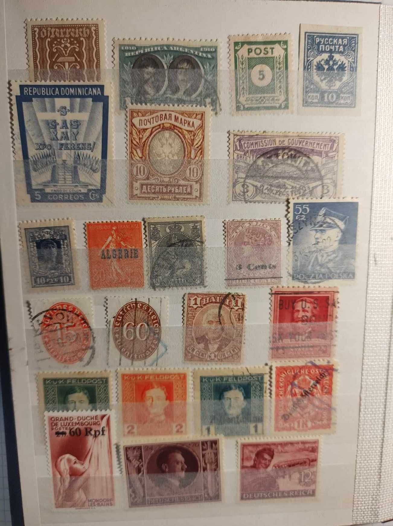 Klaser ze starymi znaczkami