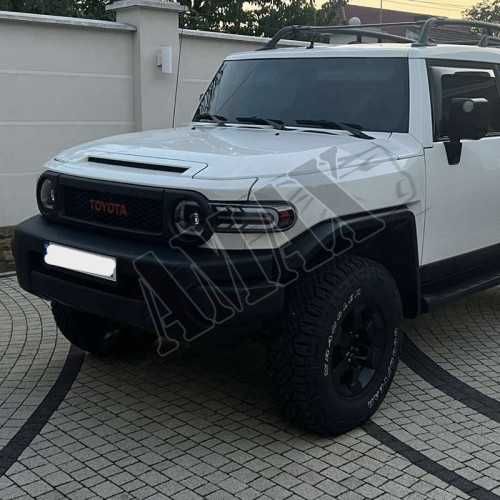 АКЦИЯ Передние фары+поворотники (LED) NEW DESIGN Toyota FJ Cruiser