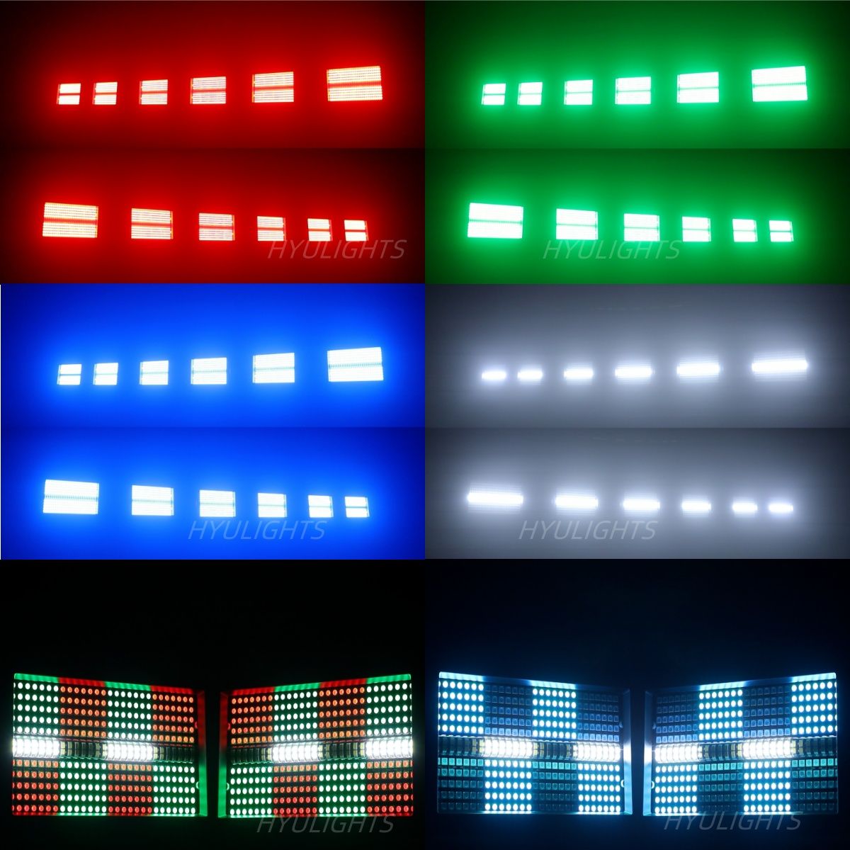 Stroboskop Mini 60W LED Strobe RGB 3w1 DMX