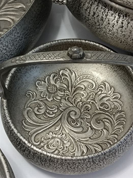 Norweski zestaw naczyń z cyny EIK, antyk, nordycki styl, wikingowie