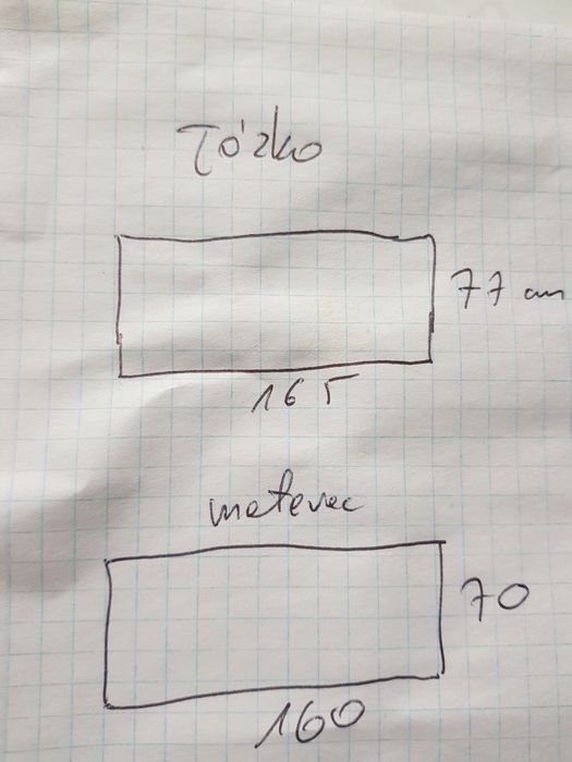 Łóżko + materac w zestawie