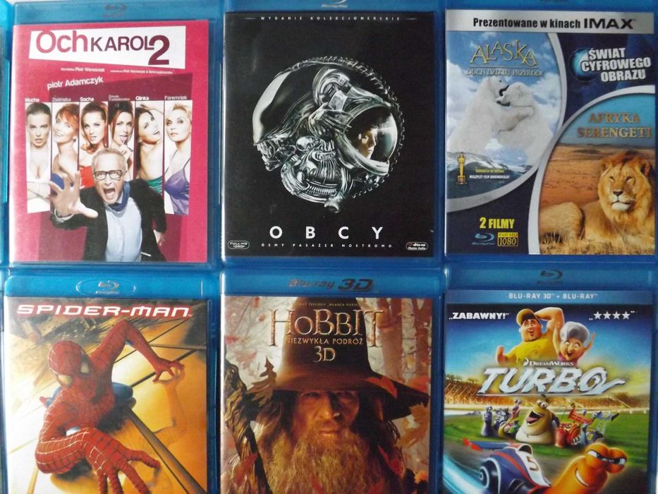 Blu Ray, obcy, trolle, kopciuszek, spiderman disney , bajki, filmy