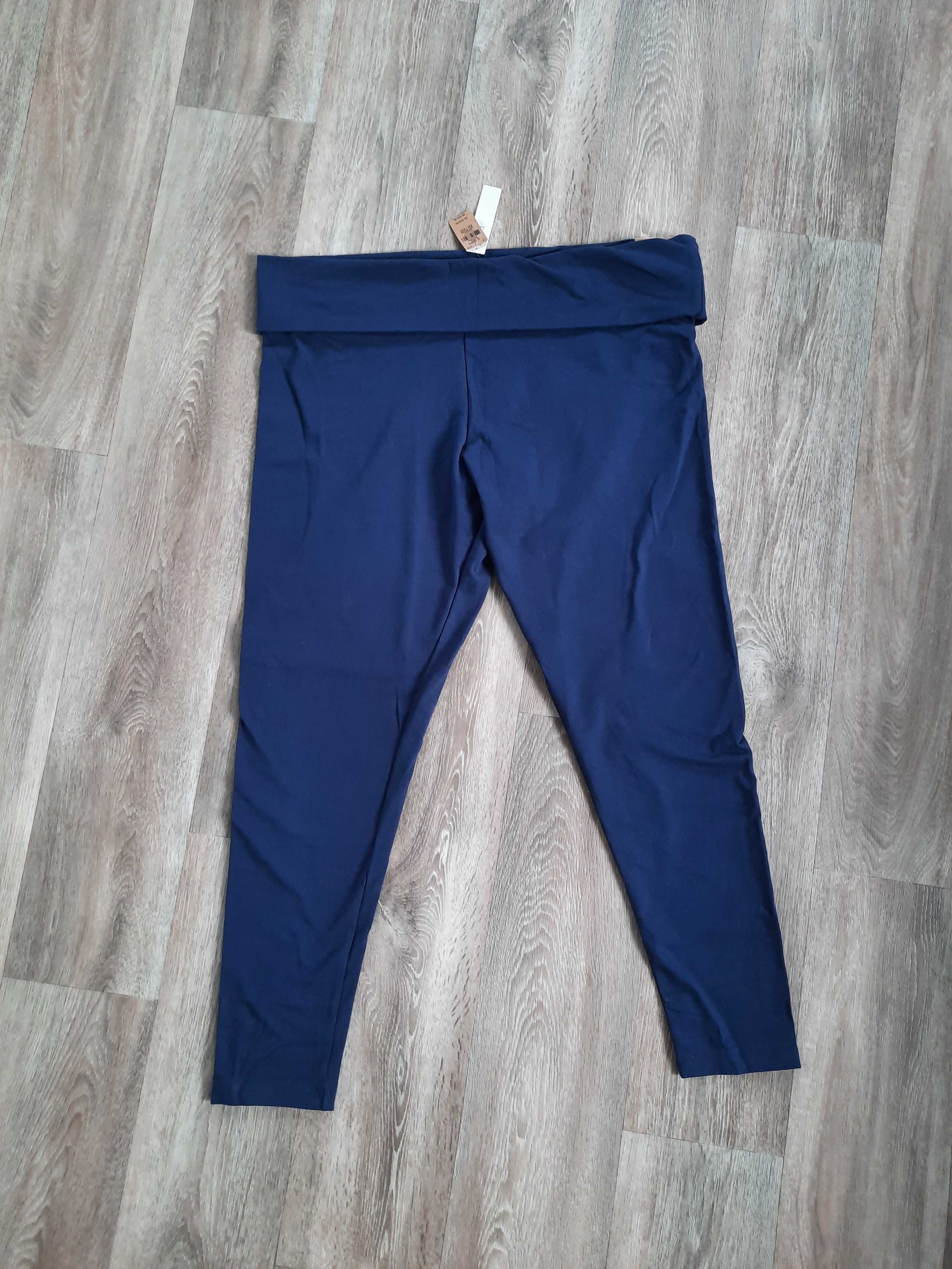 Синие леггинсы лосины хлопок Victoria's secret Pink XXL большой размер