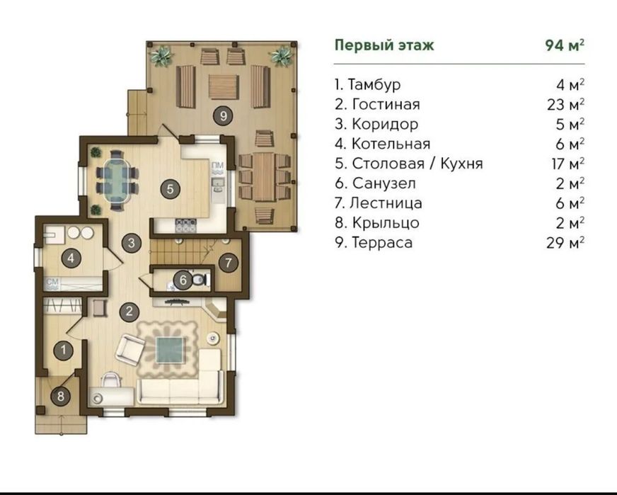 Прованський будинок в оренду у Green Hills, 132м2, 6 соток.Перша сдача